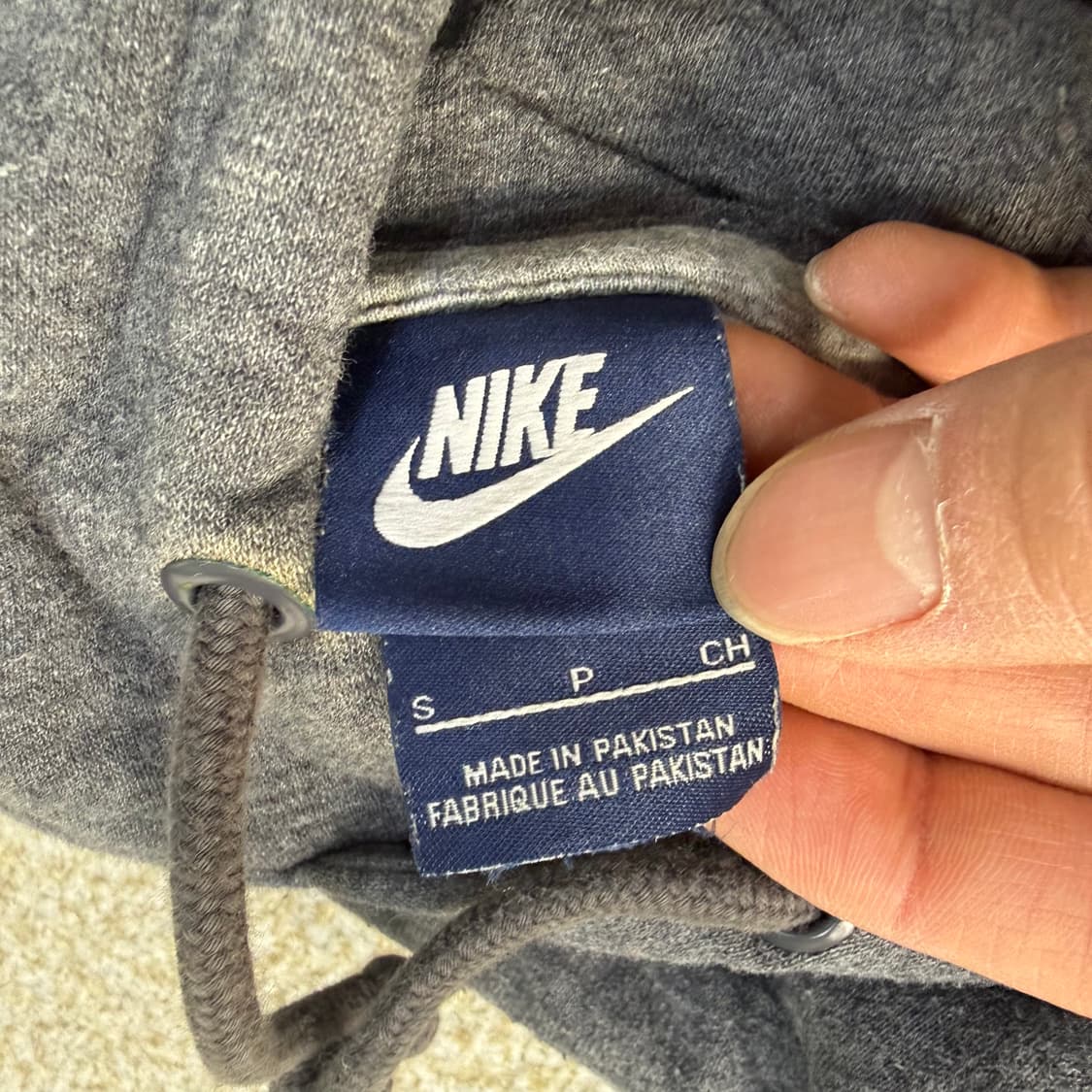 S 나이키 차콜 후드티 0121T1 상품이미지3