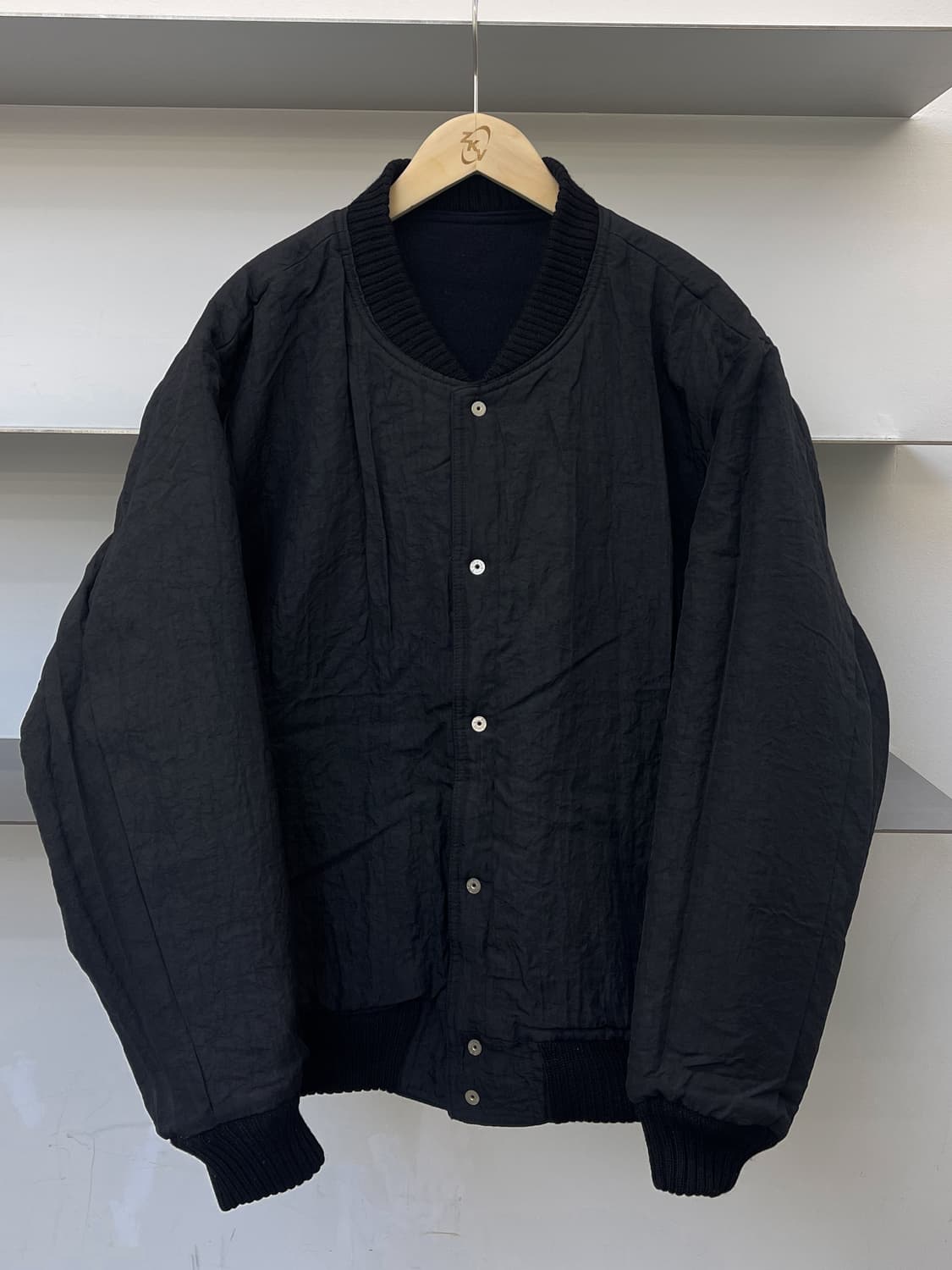 Comme Ci Comme Ca 90s 리버시블 나일론 울 자켓 상품이미지5