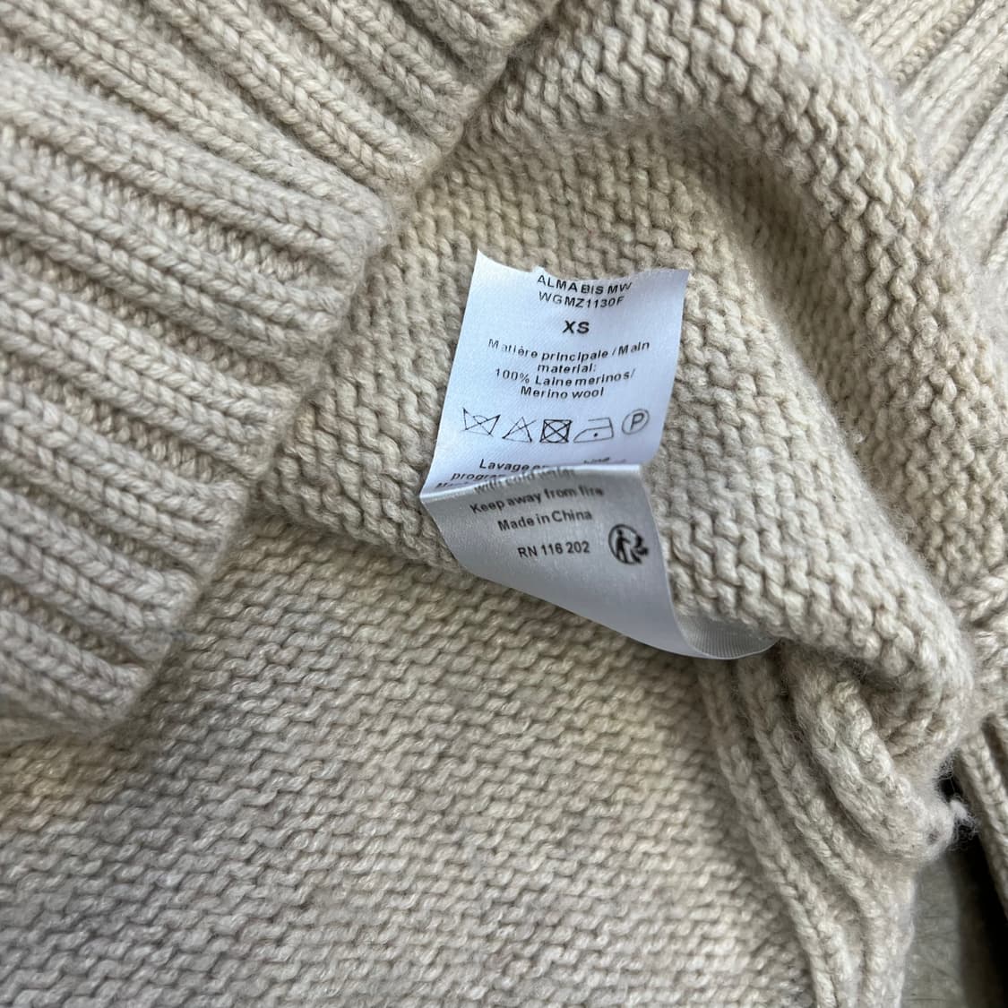 XS) 자딕앤볼테르 터틀넥 니트 스웨터 상품이미지6