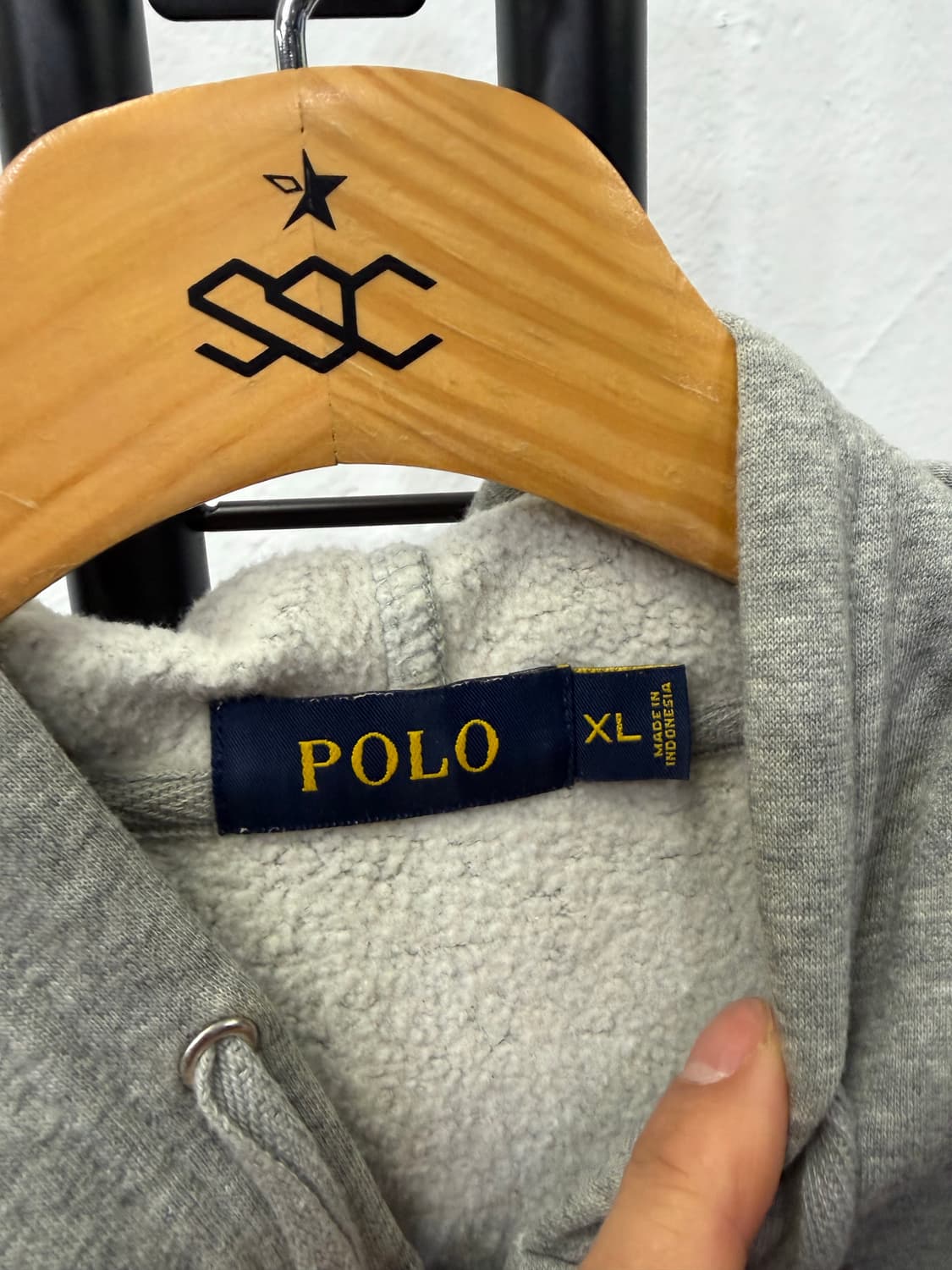 정품) 폴로랄프로렌 그레이 기모 후드집업 XL 상품이미지6