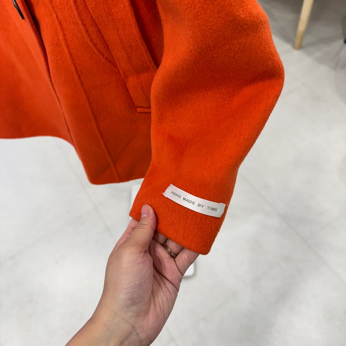 타임 오렌지 핸드메이드 숏코트 상품이미지5