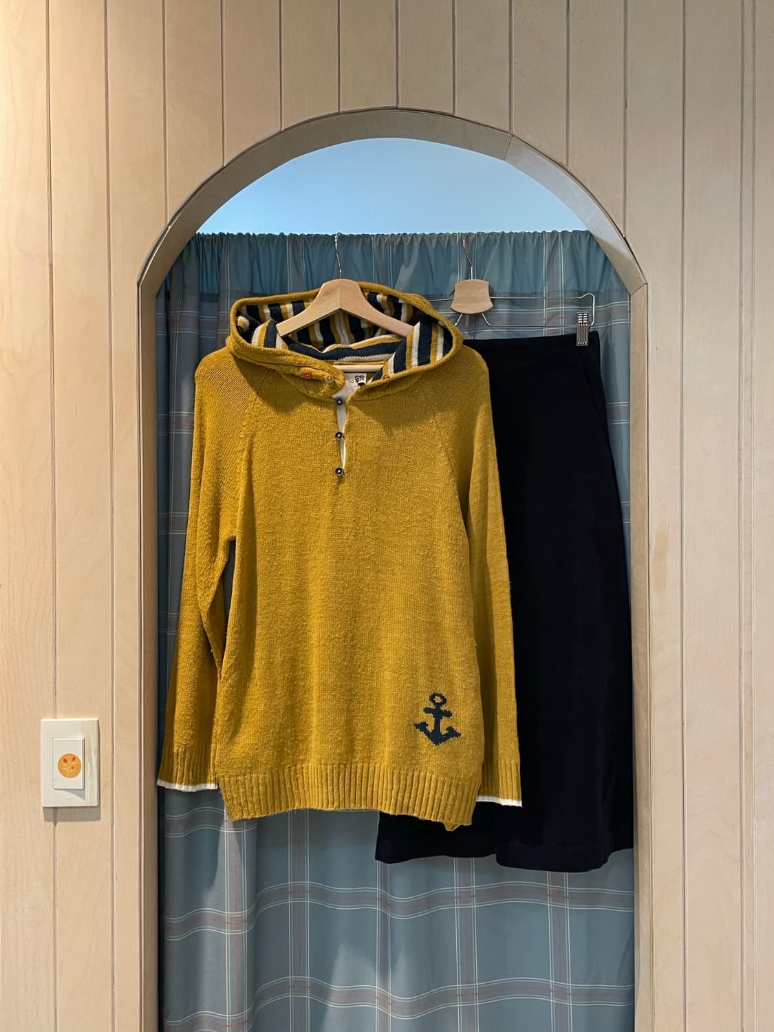 일본빈티지 키치 모리걸 후드니트 상품이미지1