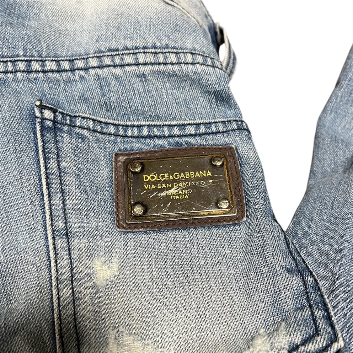 Dolce & Gabbana 14 골드 디스 데님 진 연청 상품이미지3