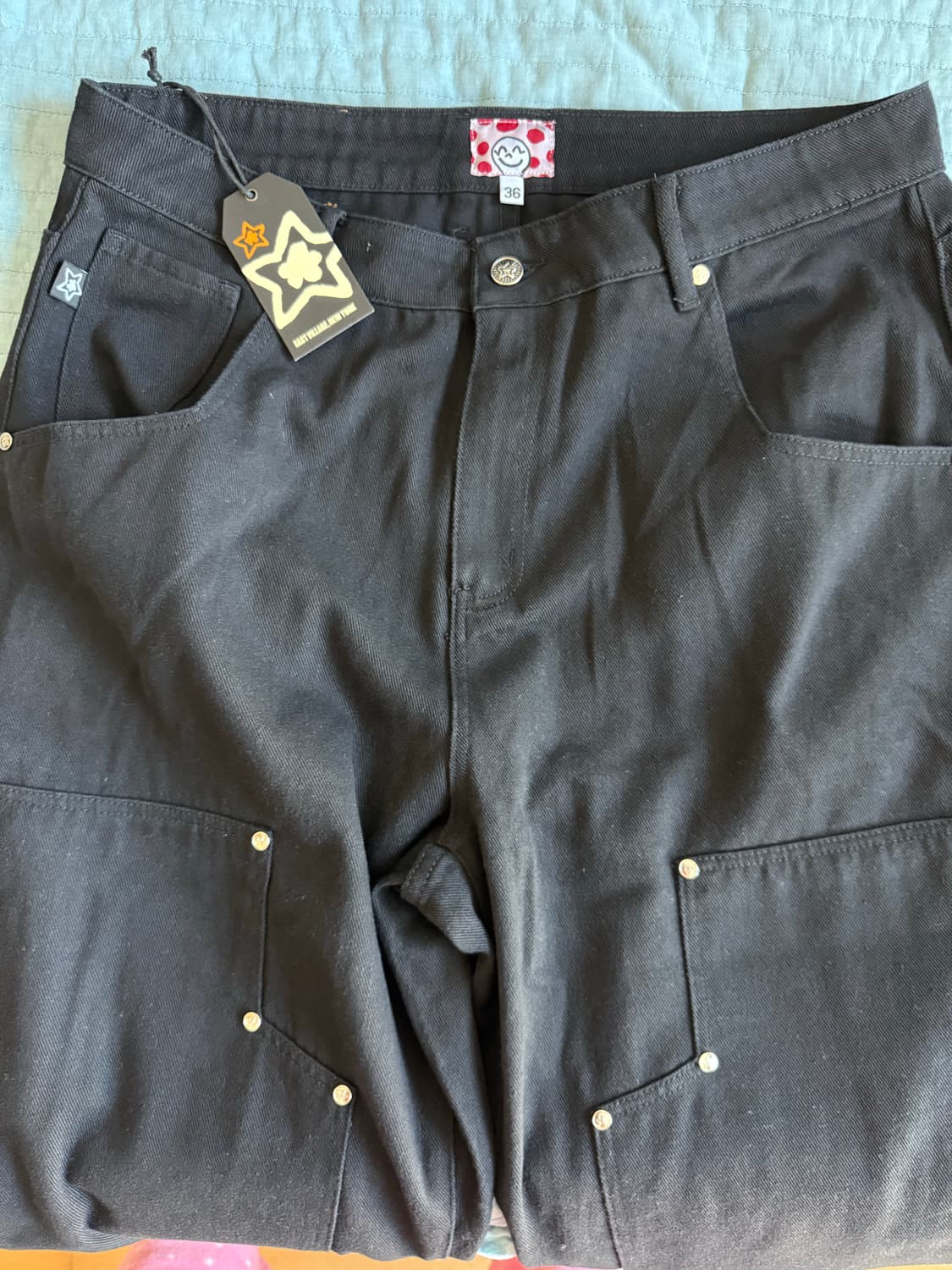 스타팀 더블니 팬츠 36 새상품 상품이미지1