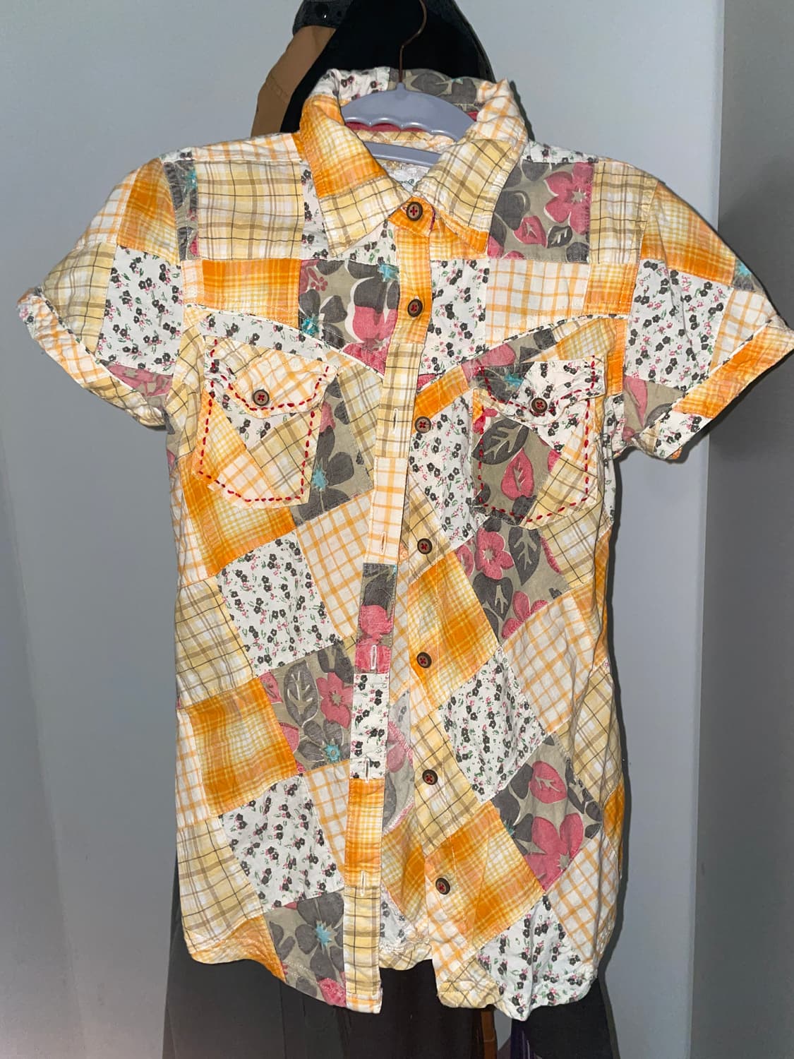 Rapua quilted shirt 라푸아 퀼트 모리걸 여름셔츠 m 상품이미지4