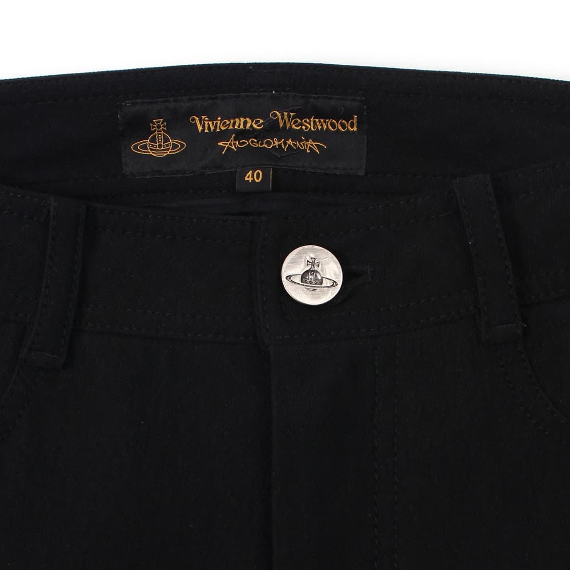 비비안웨스트우드 VIVIENNE WESTWOOD 블랙 자수 팬츠 상품이미지2
