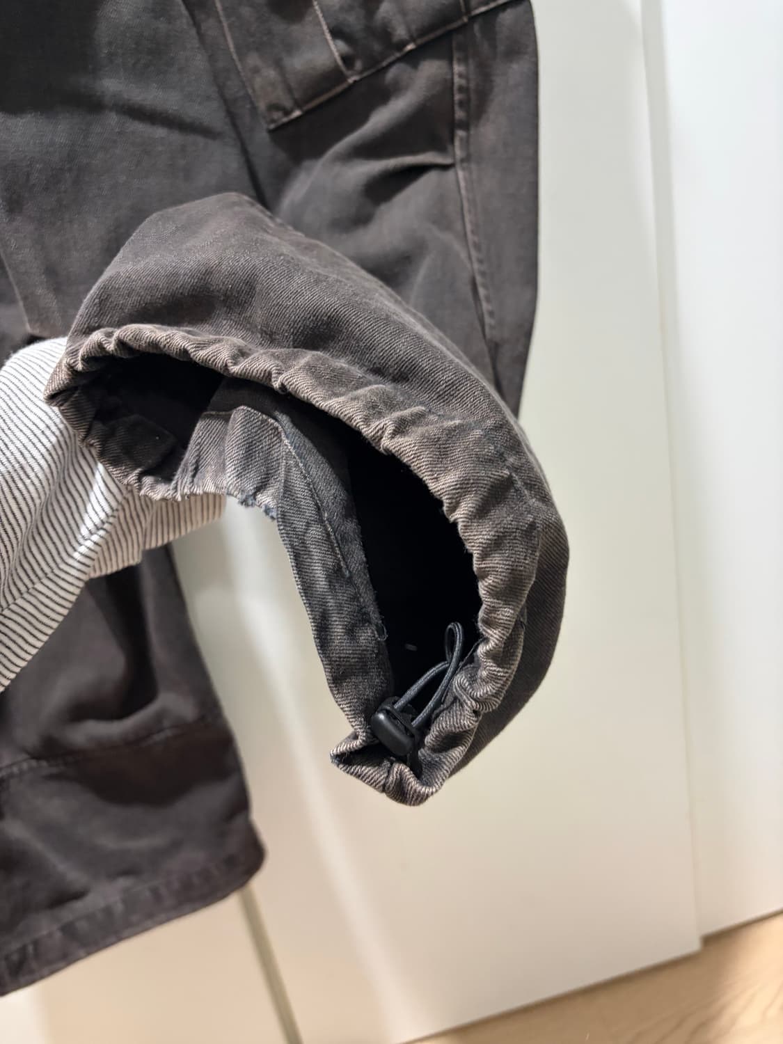 해칭룸 밀팬츠 워시드블랙 2사이즈 상품이미지2