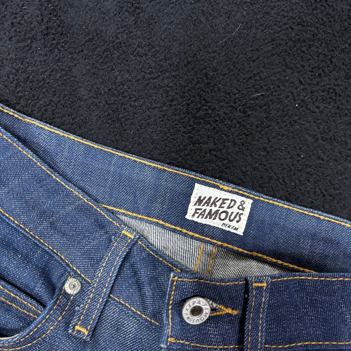 28 네이키드앤페이머스 생지 데님팬츠 상품이미지4