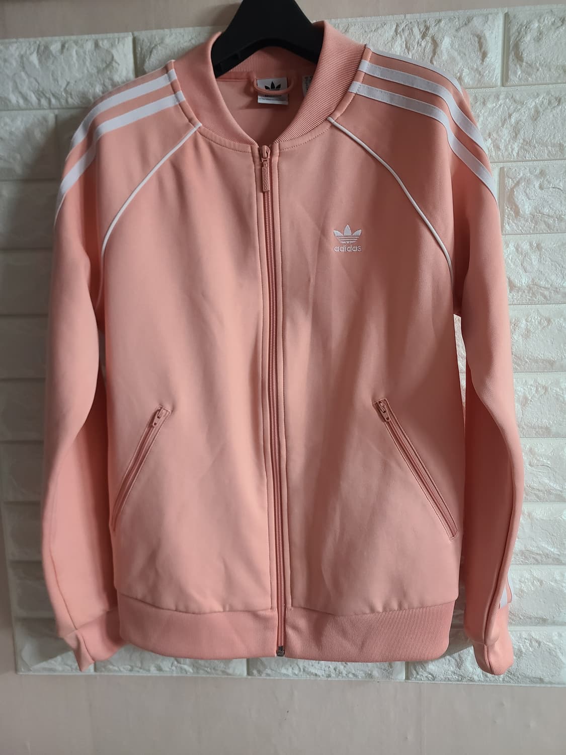 아디다스 삼선 저지 자켓 피치핑크(S) 상품이미지1