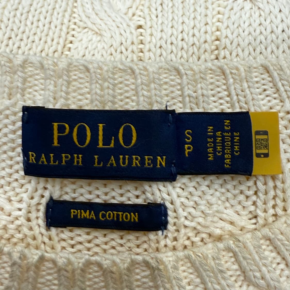 폴로 랄프로렌 모리 화이트 꽈배기 니트  상품이미지5