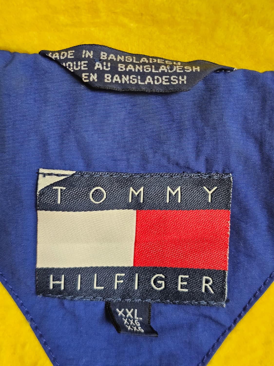 90s 빈티지 올드스쿨 타미힐피거 후리스 안감 바람막이 XXL 상품이미지7