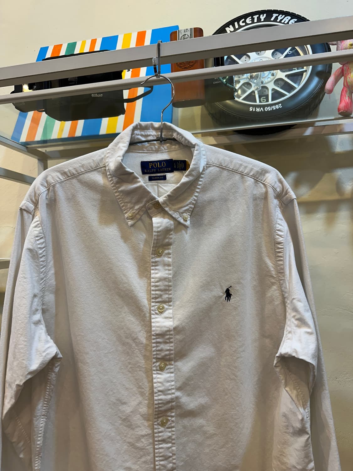 폴로 랄프로렌 옥스포드 셔츠 화이트 L 상품이미지4