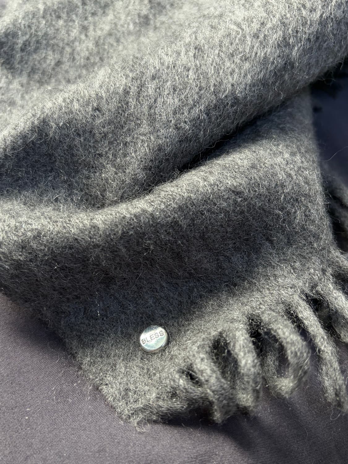 Bless블레스 머플러 그레이 상품이미지3