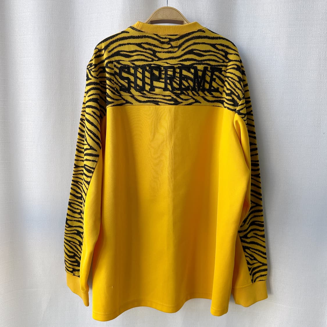 슈프림 19FW 지브라 롱슬리브 탑 옐로우 L 상품이미지6