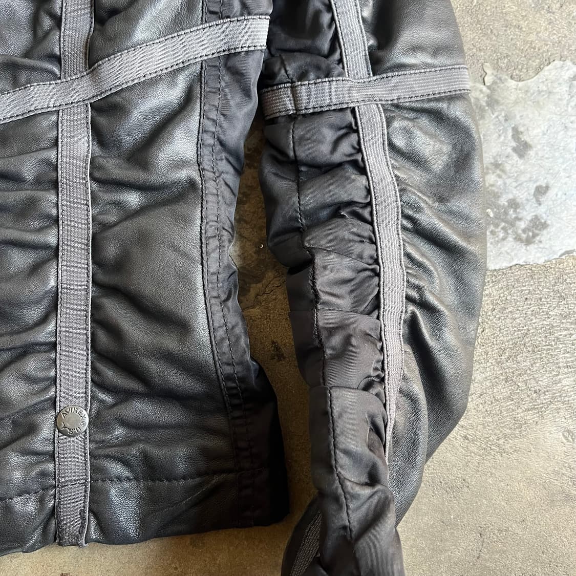 아비렉스 양가죽 셔링 슬림핏 자켓 상품이미지3