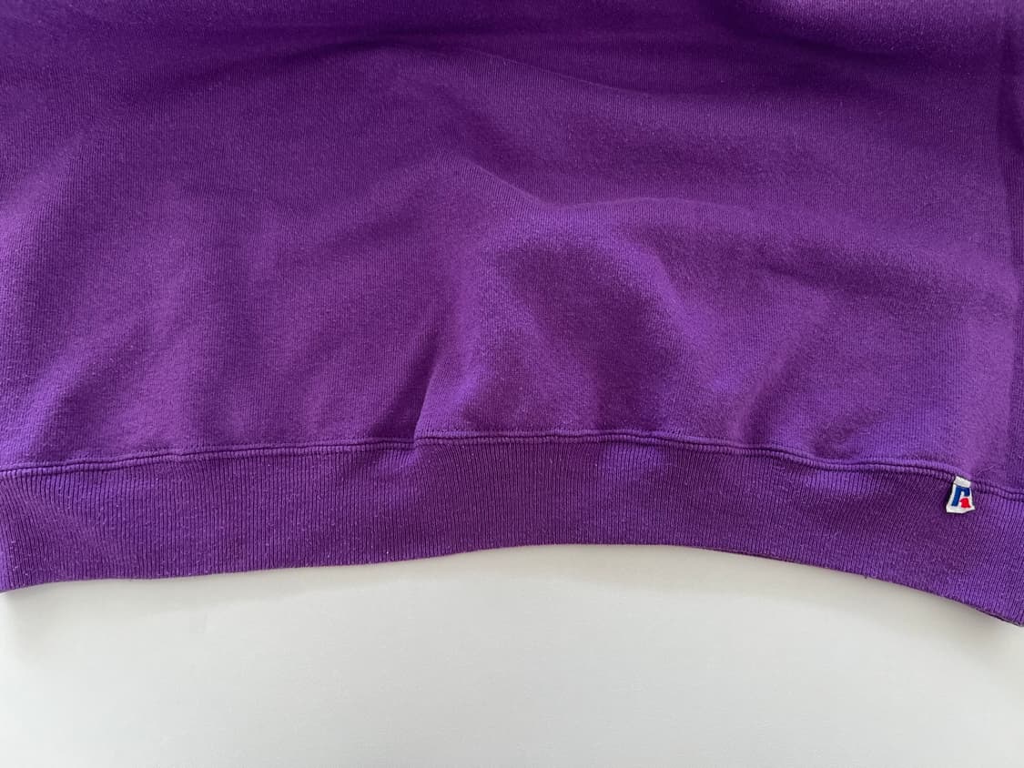 90's 러셀 애슬레틱 빈티지 블링크 스웻셔츠 L 퍼플 보라색 상품이미지4