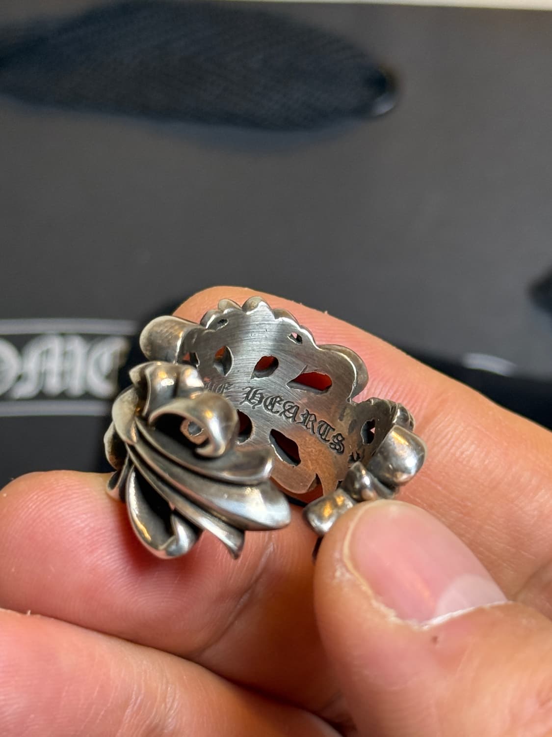 크롬하츠 더블 플로랄링 us9 상품이미지3