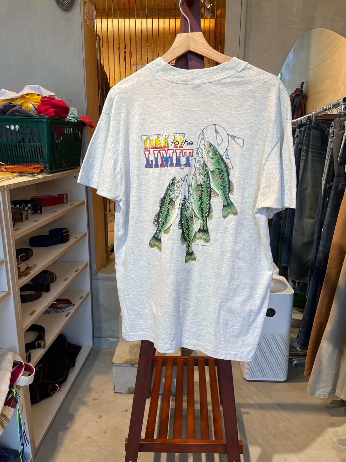 80s 싱글스티치 스크린스타 Fish그래픽티 상품이미지1