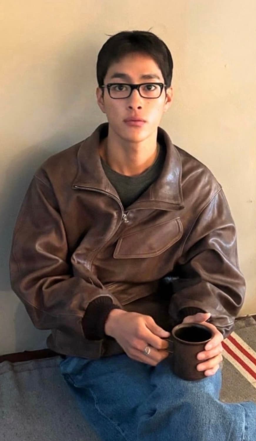 오라리 램레더 블루종 상품이미지2