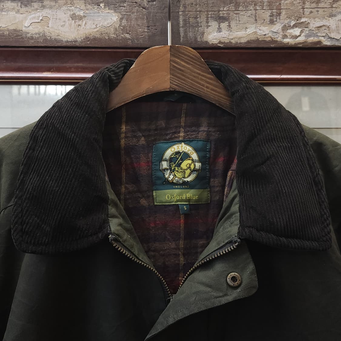 90s 잉글랜드 컨트리 올리브 그린 왁스자켓 헌팅자켓 파카 s 상품이미지6