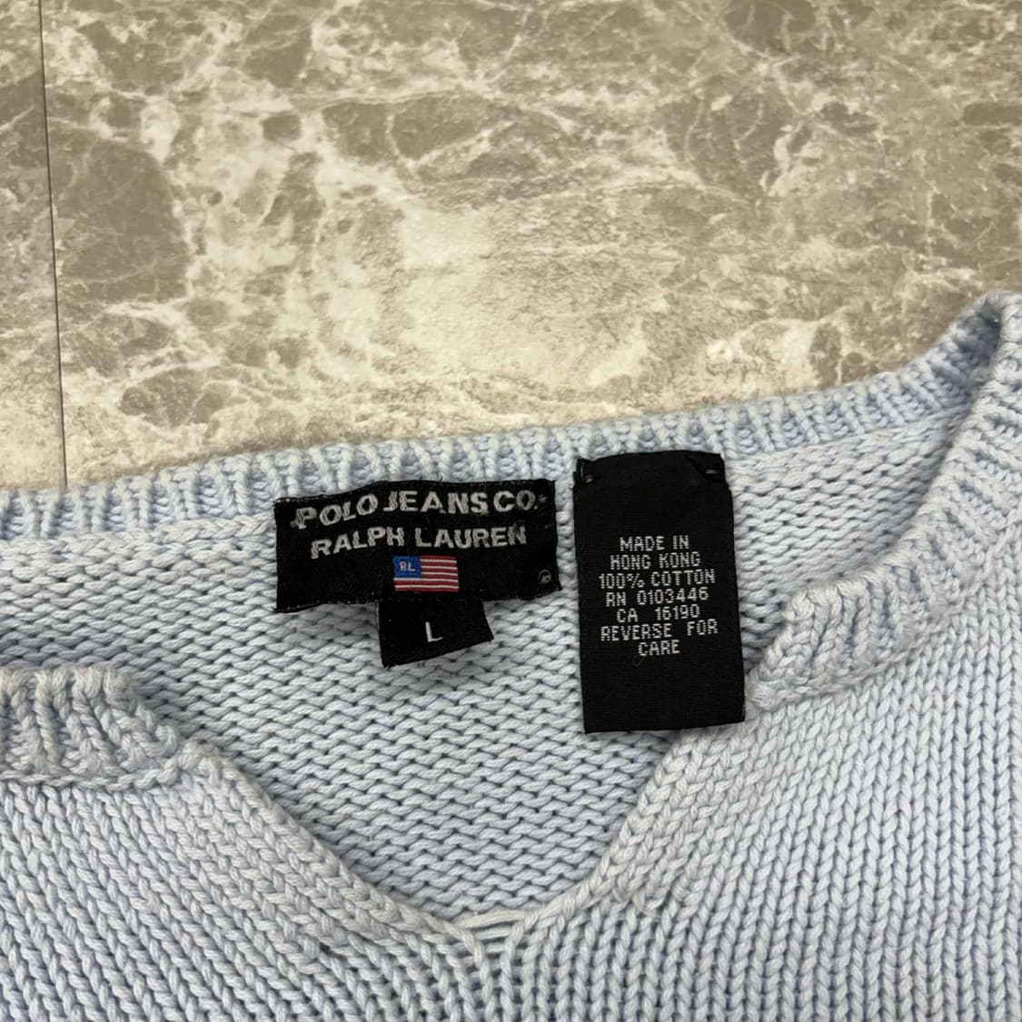 폴로 랄프로렌 진스 스펠아웃 걸즈 코튼 니트(L) 상품이미지4