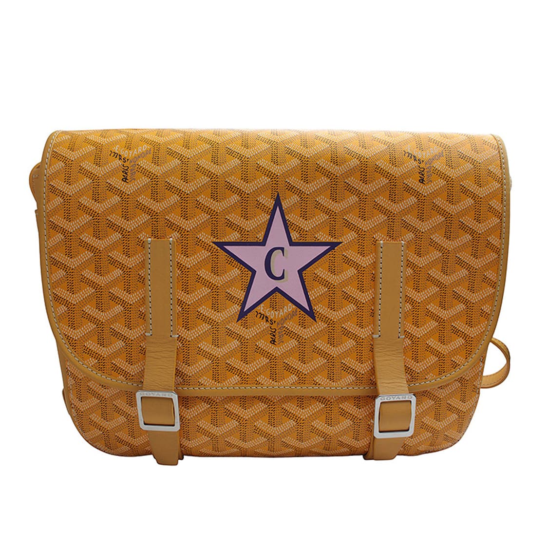 고야드 옐로우 마카쥬 캔버스 벨베데르 MM 상품이미지1