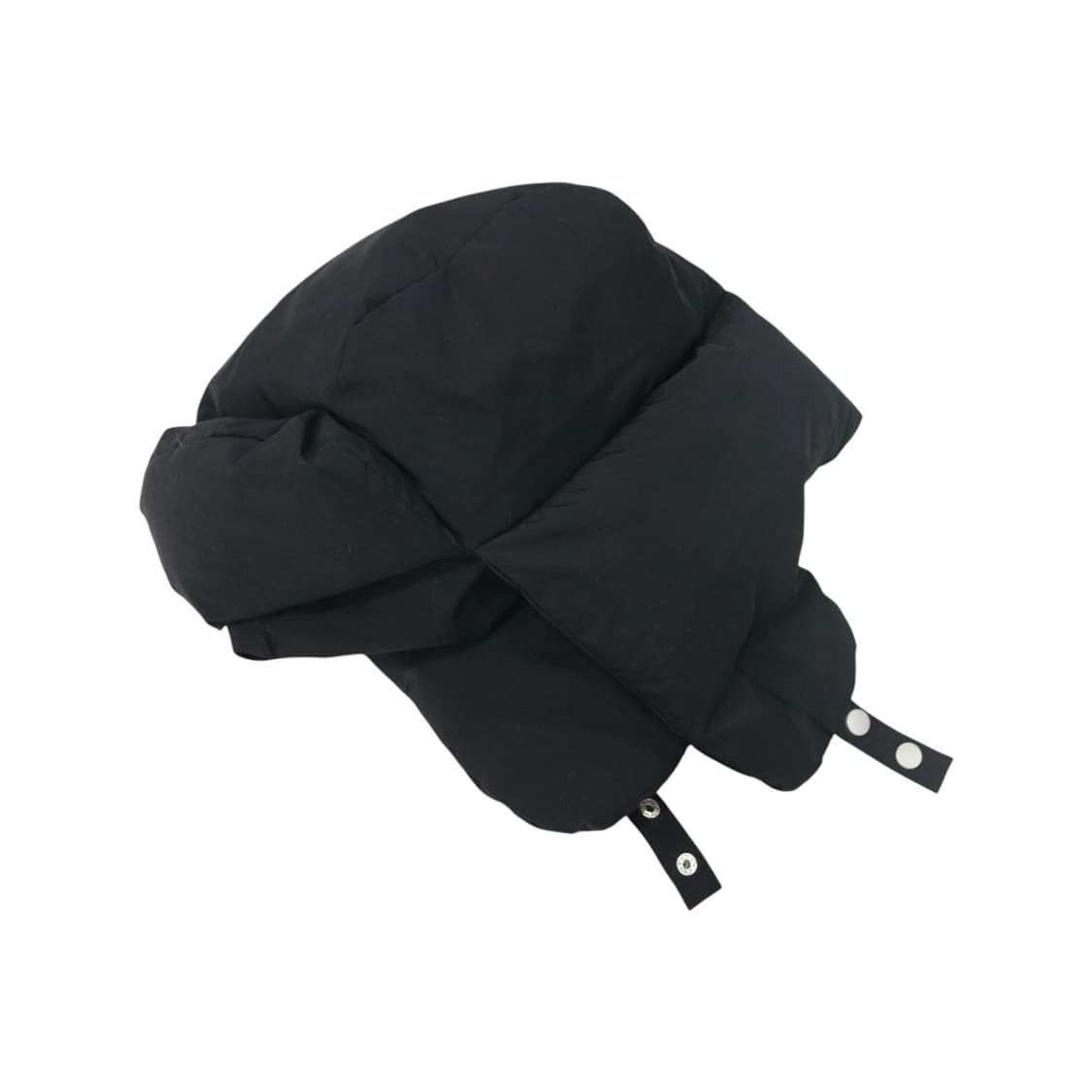 NARAGA AG 블랙 패딩 이어플랩 트래퍼 햇 상품이미지2