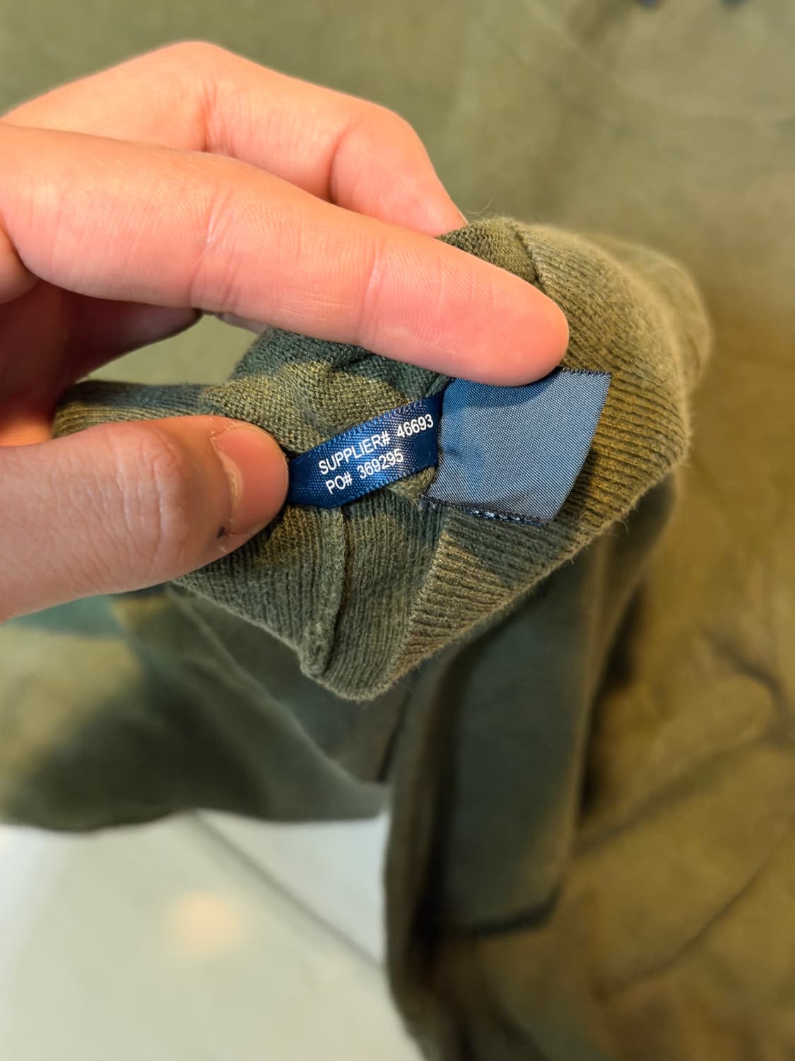 폴로 랄프로렌 라운드넥 코튼 니트 말차 카키 올리브 상품이미지4