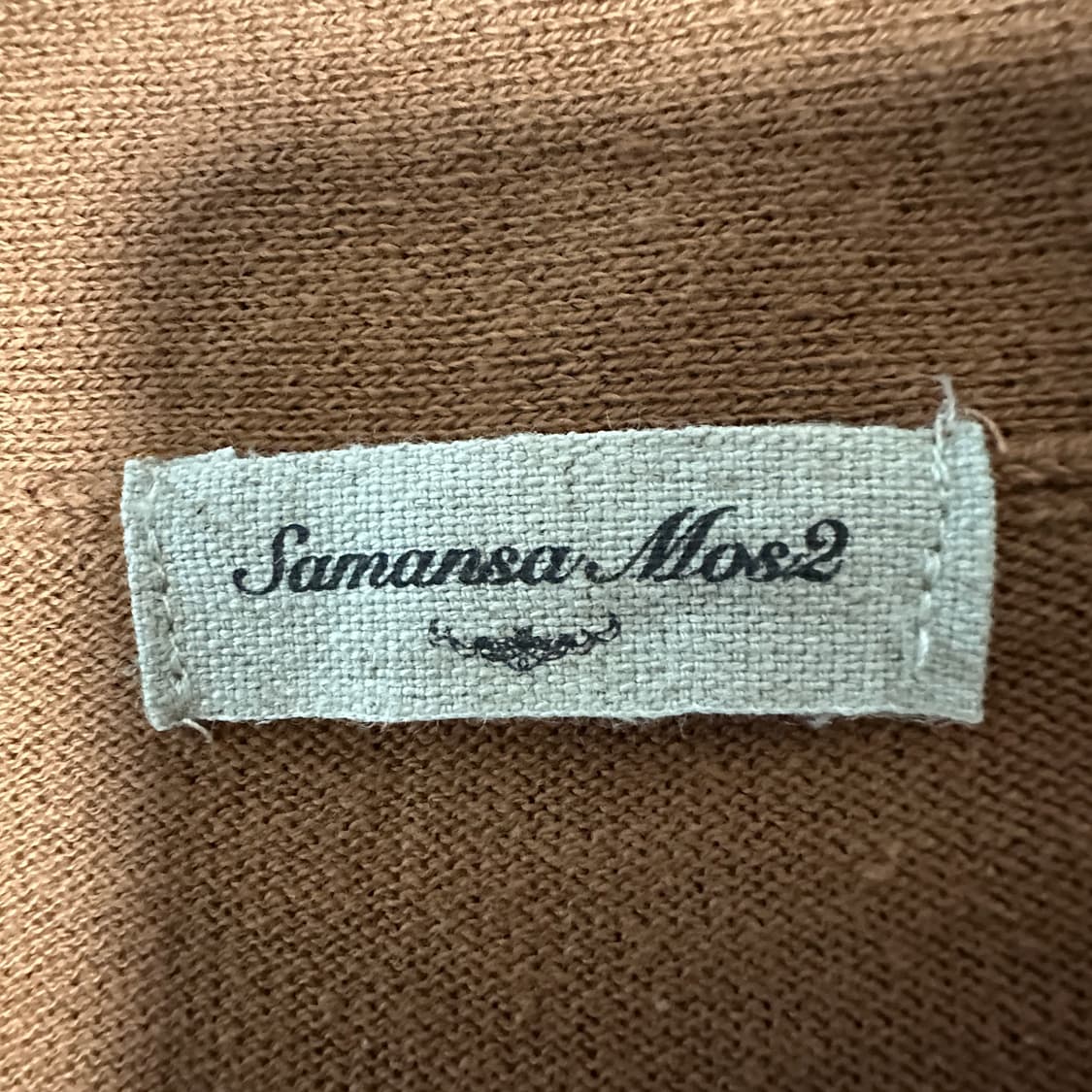 SAMANSA MOS2 knit cardigan brown 상품이미지3