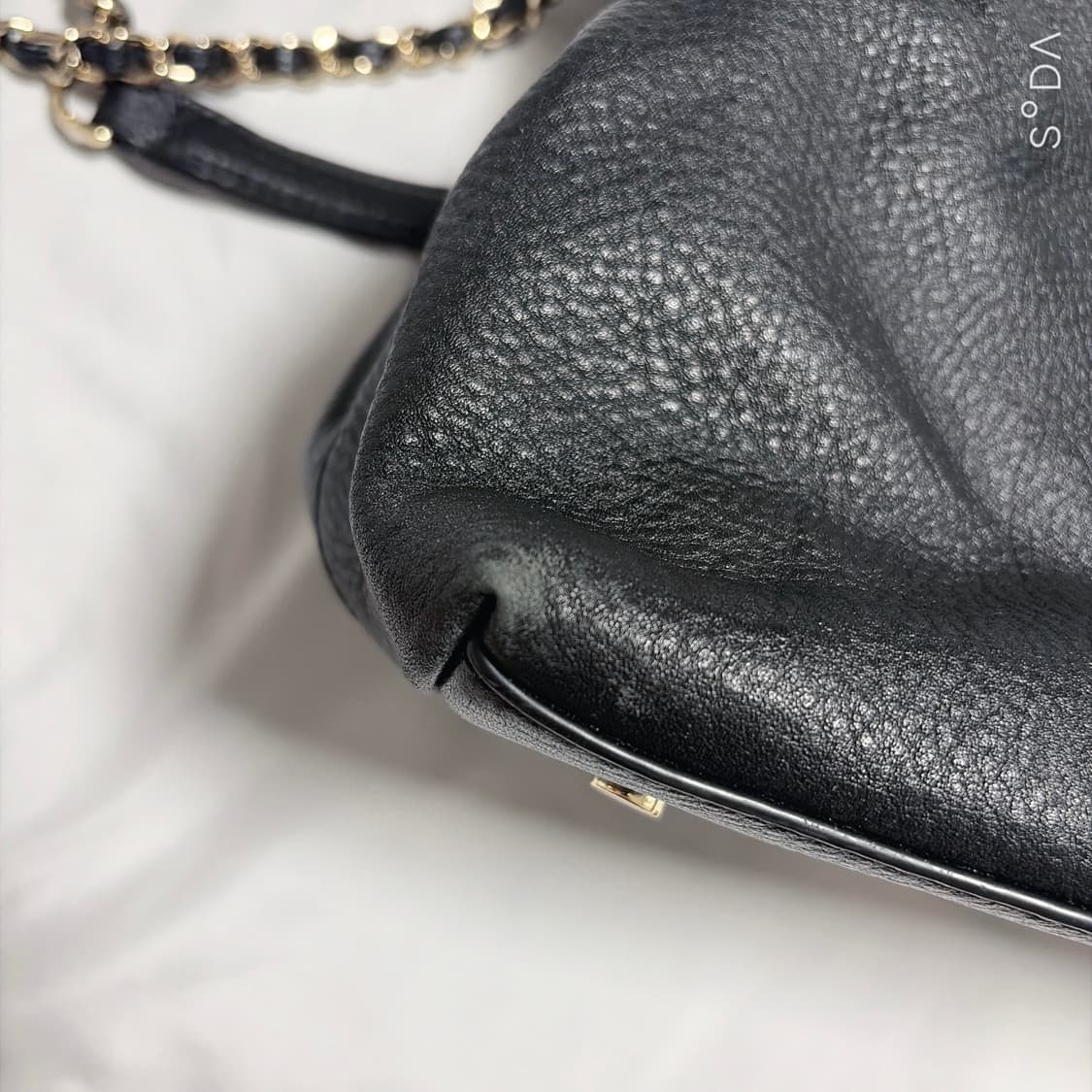 토리버치 블랙 레더 체인 숄더백 태슬 장식 상품이미지10