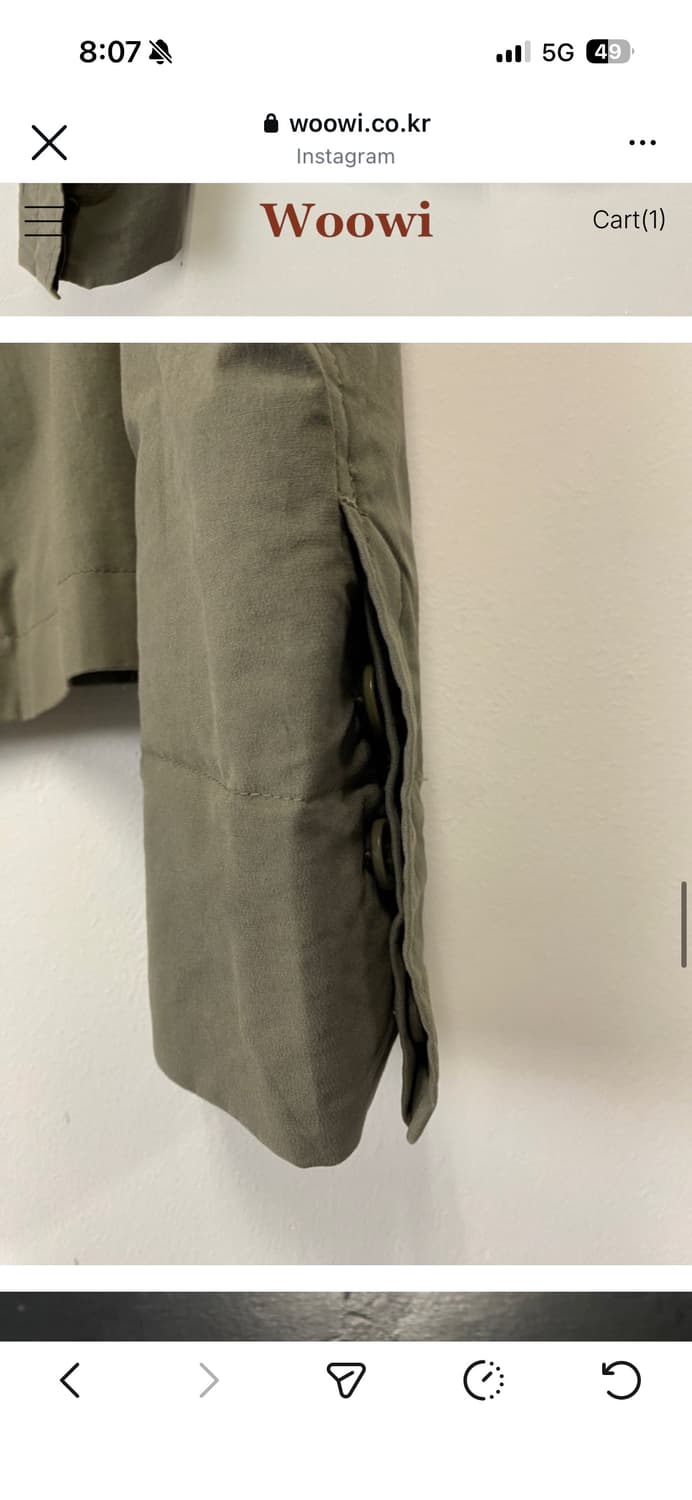 빈티지woowi 코튼셔츠자켓  상품이미지7