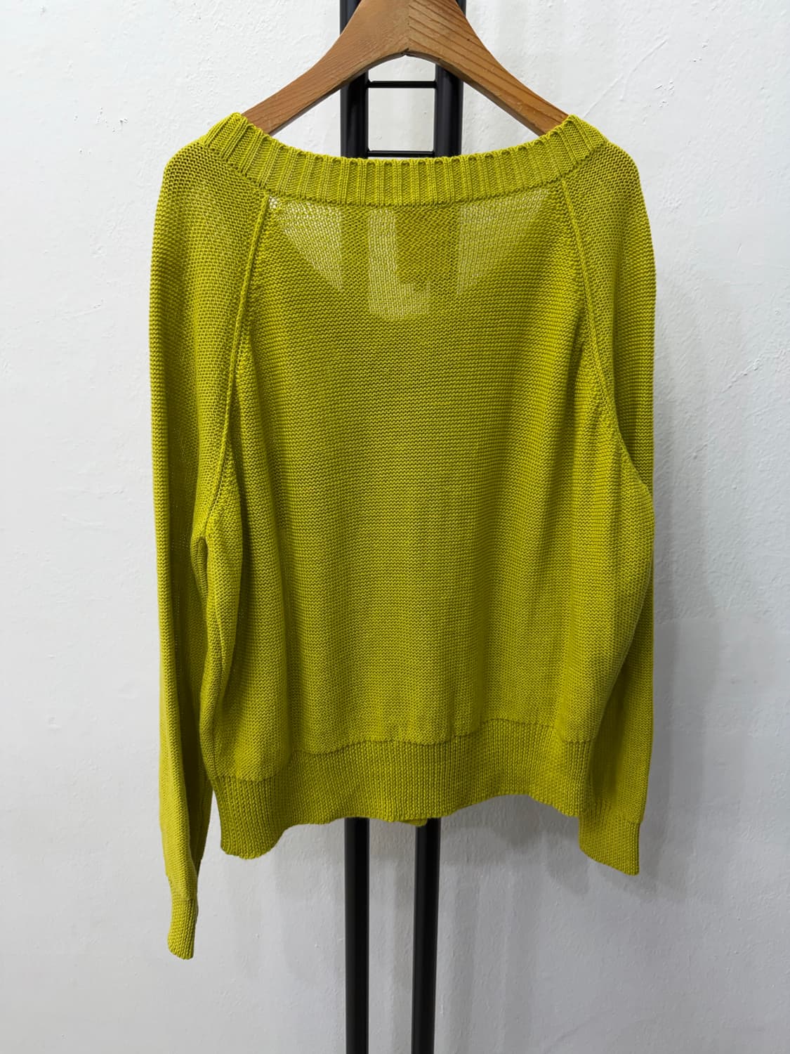 정품) 오즈세컨 한섬 오버핏 리본 장식 니트 가디건 85 상품이미지4