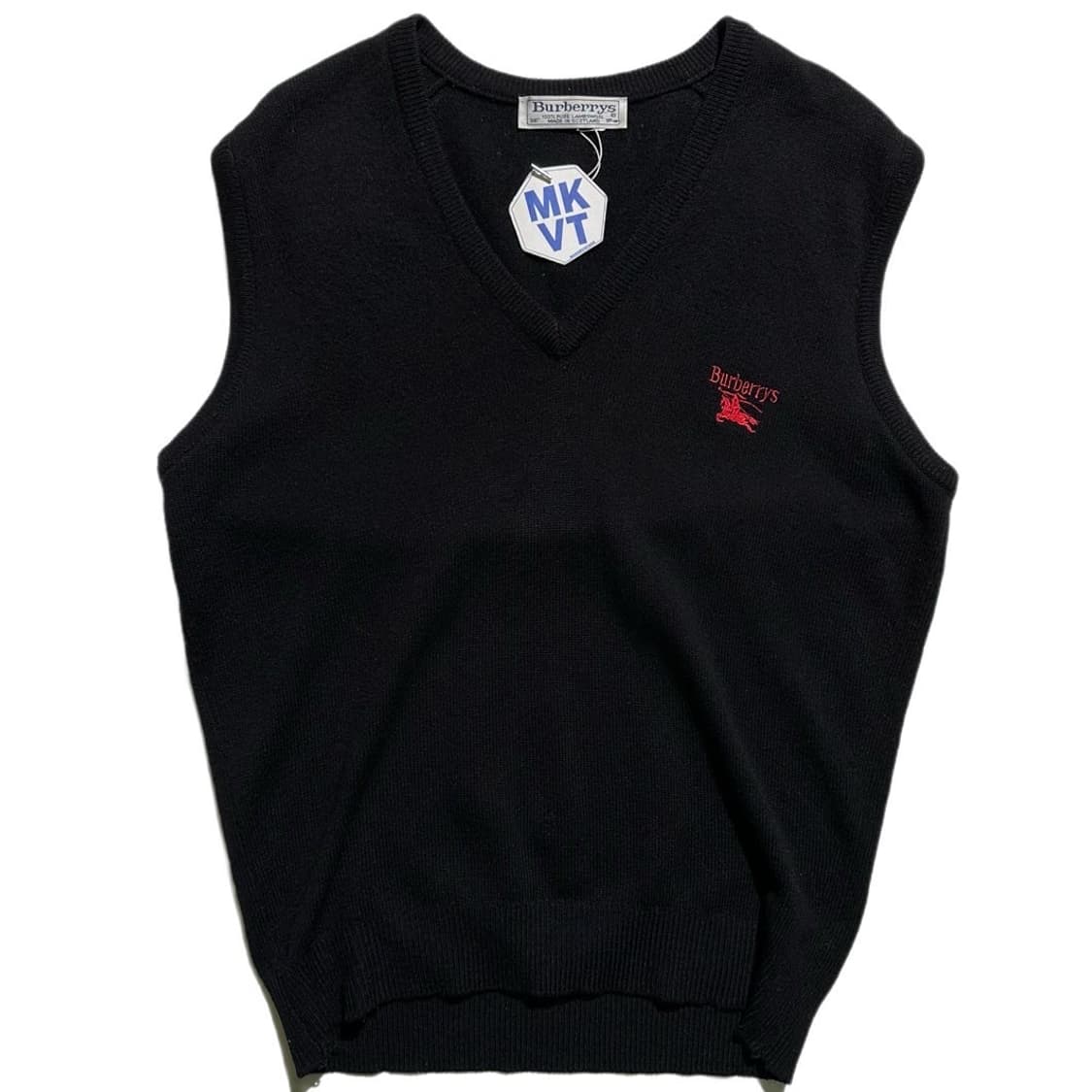버버리 자수 로고 램스울 니트 조끼 상품이미지1