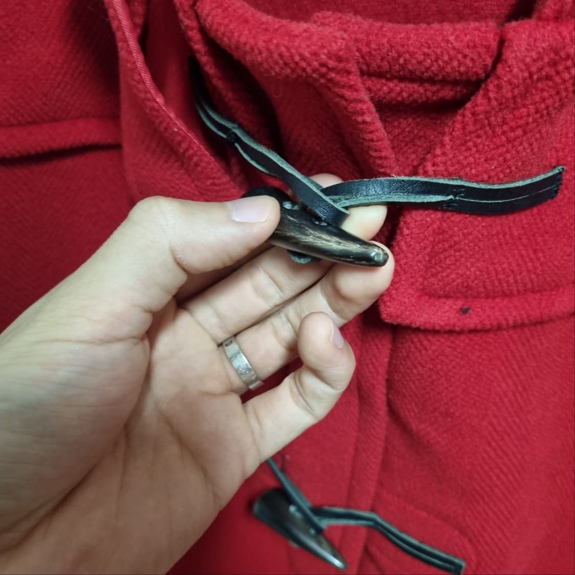 버버리 레드 더플 떡볶이 코트 상품이미지2