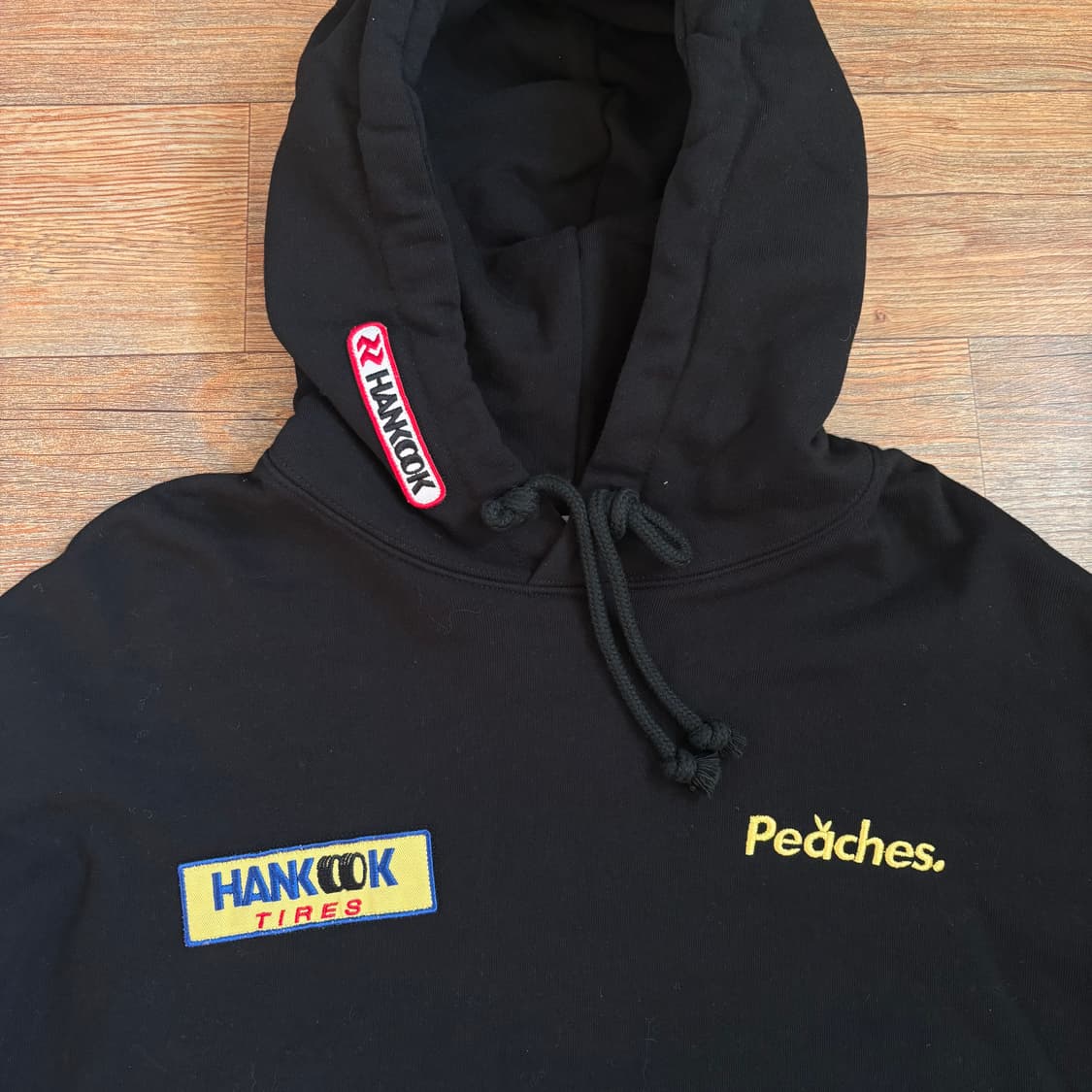 한국타이어 피치스 레이싱 후드 티셔츠 L 루즈핏 레이싱 크루 상품이미지7