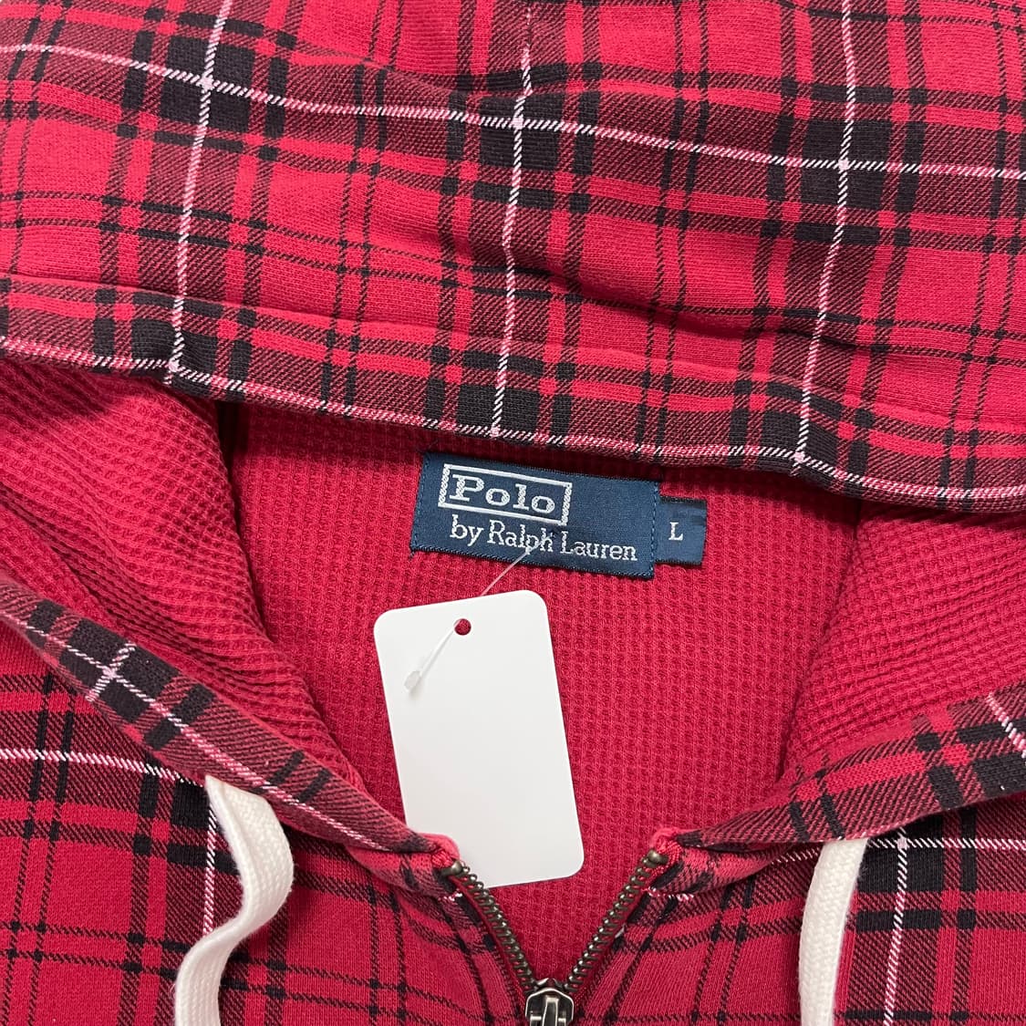 Polo tartan check thermal zip-up hoodie 상품이미지6
