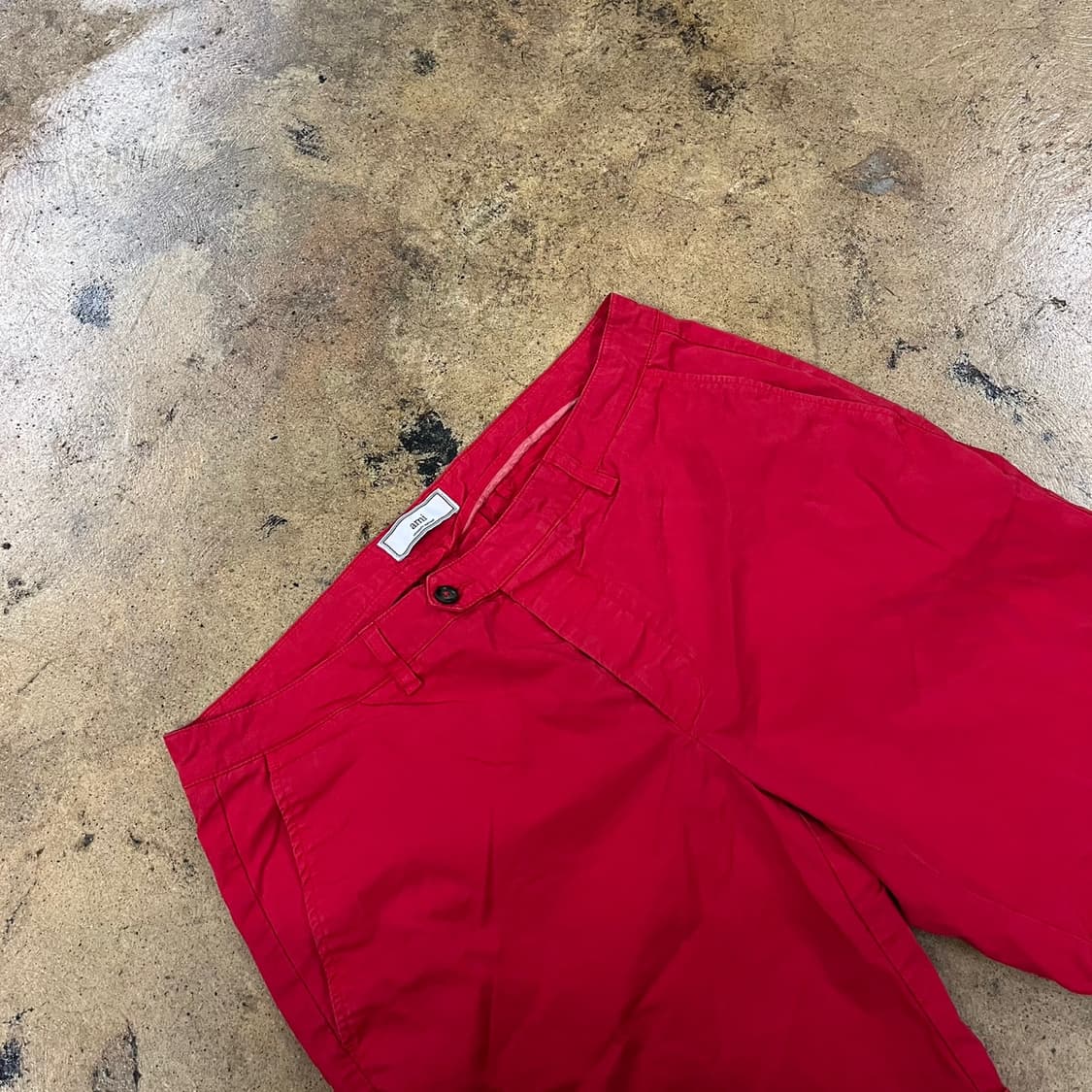 [정품/L] ami 아미 레드 치노 반바지 b13 상품이미지1