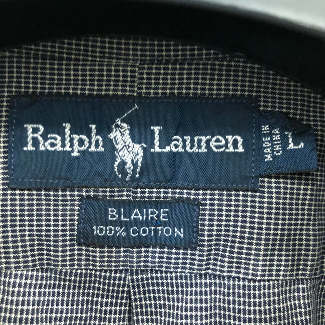폴로 랄프로렌 BLAIRE 블랙 깅엄셔츠 110 상품이미지5