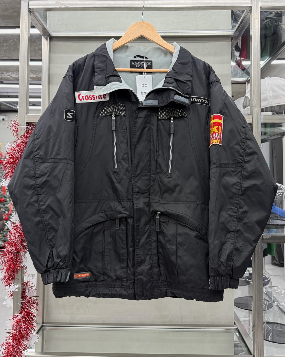 ST.Morits 00s 스키 웨어 택티컬 나일론 자켓 블랙 상품이미지1