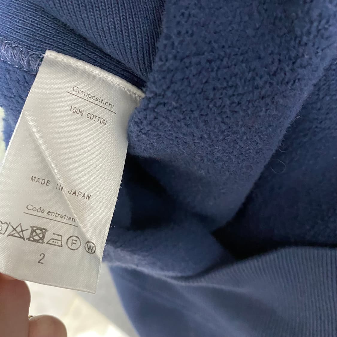 a.presse 하프짚엎 2사이즈 네이비 상품이미지3