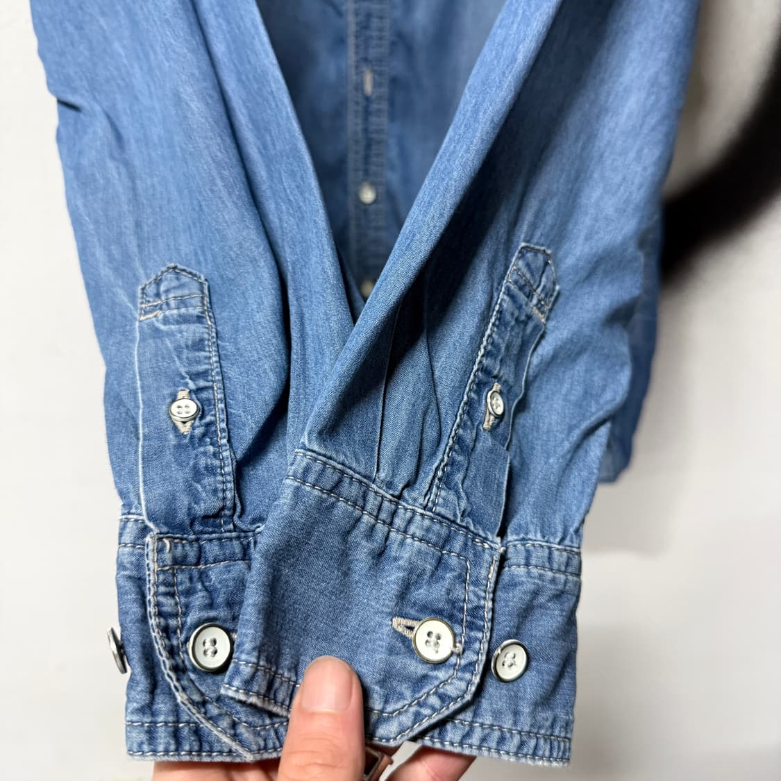 디키즈 중청 더블 포켓 데님 긴팔 셔츠 상품이미지5