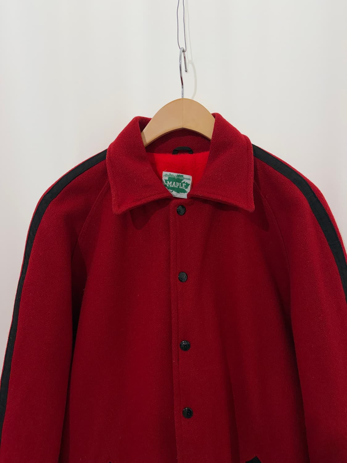 80~90's MAPLE wool varsity jacket 상품이미지3