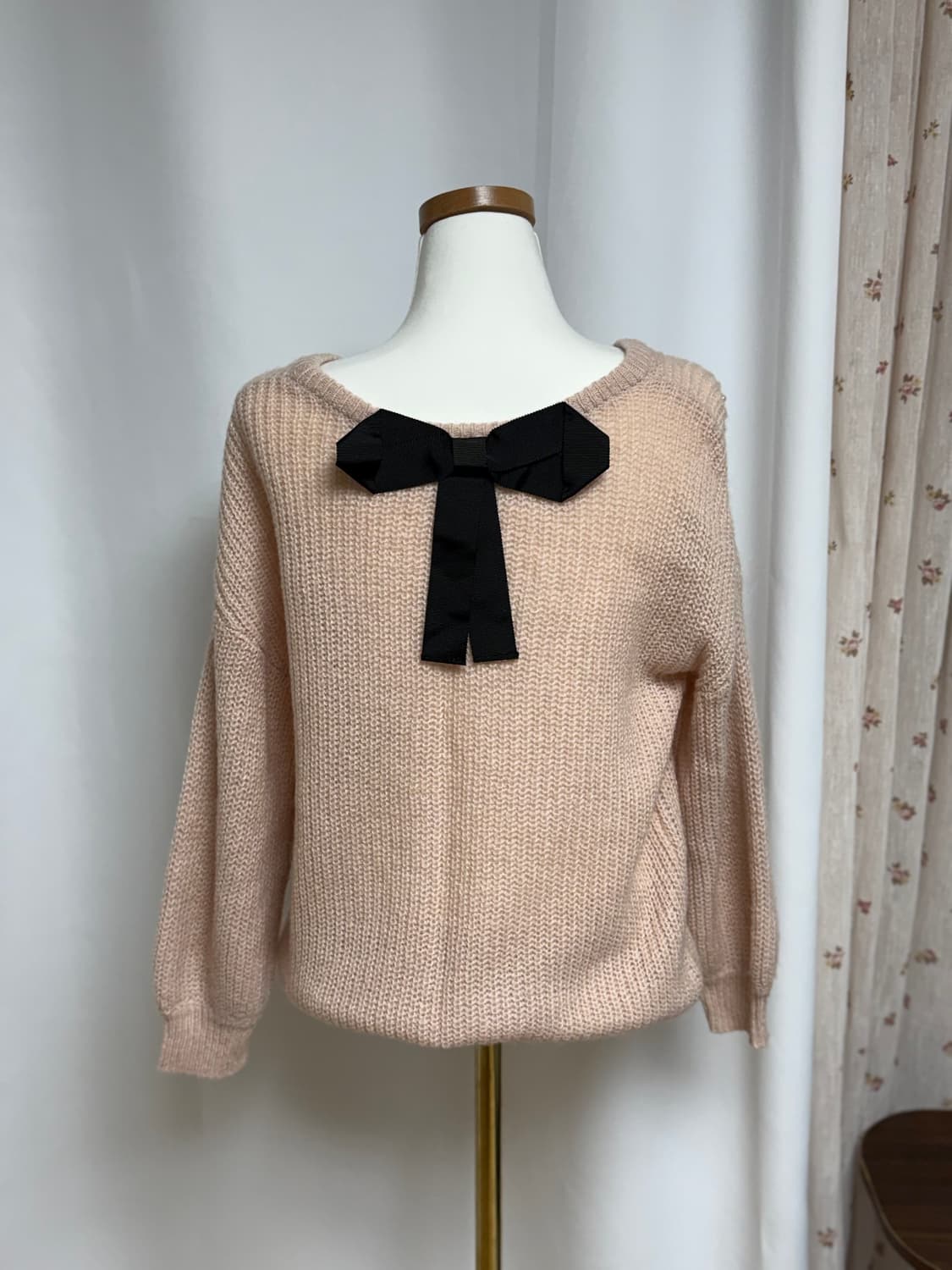 빈티지 러블리 진주 포인트 니트 상품이미지2