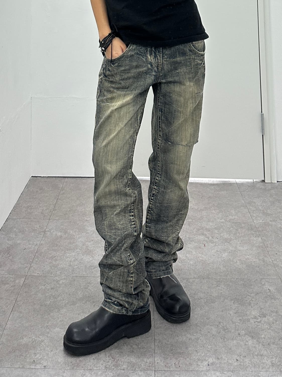 Superubis distressed denim jeans 상품이미지2