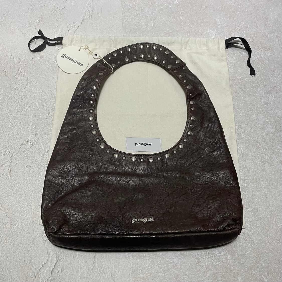 기마구아스 franca 프랑카 램스킨 숄더백 브라운 상품이미지2