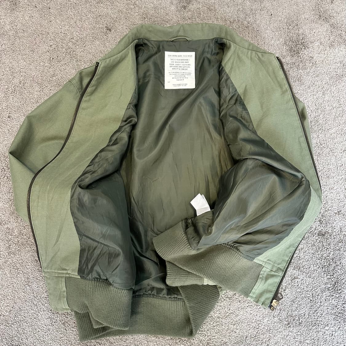 JPN 로데오크라운 카키 아메카지 블루종 자켓L 상품이미지7