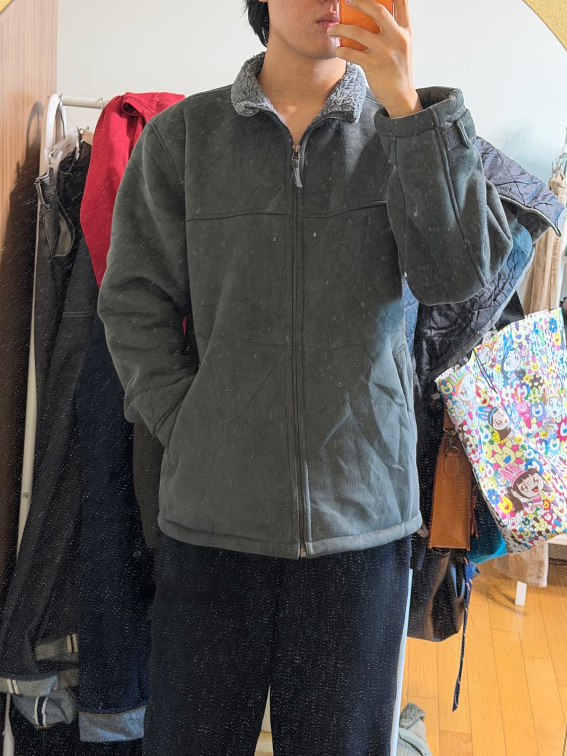 MACEYE 보아 플리스 타입 쉘 자켓 상품이미지3