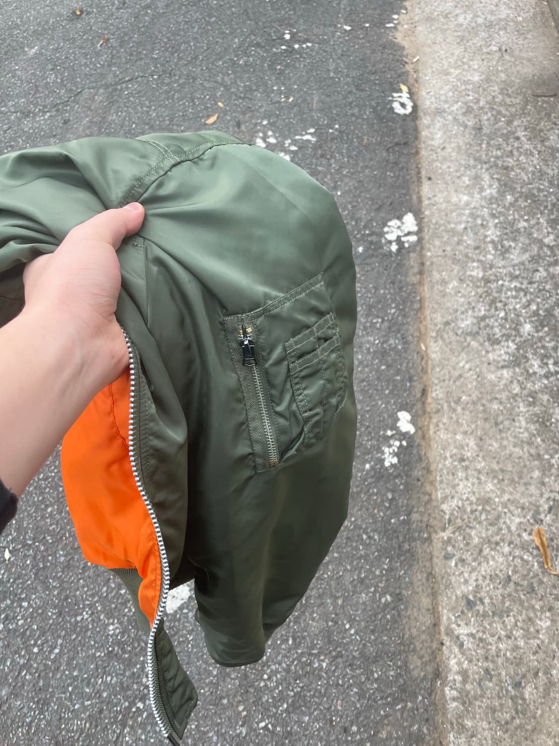 알파인더스트리 ma-1 세이지그린 XL 상품이미지3