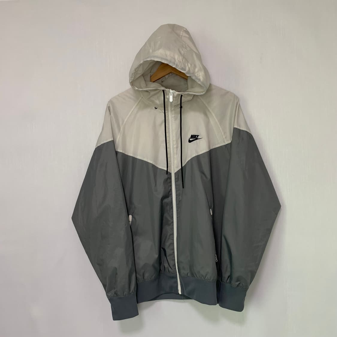 나이키 윈드러너 후드 바람막이 민트 그레이 빈티지 루즈핏 XL 남녀공용 상품이미지9