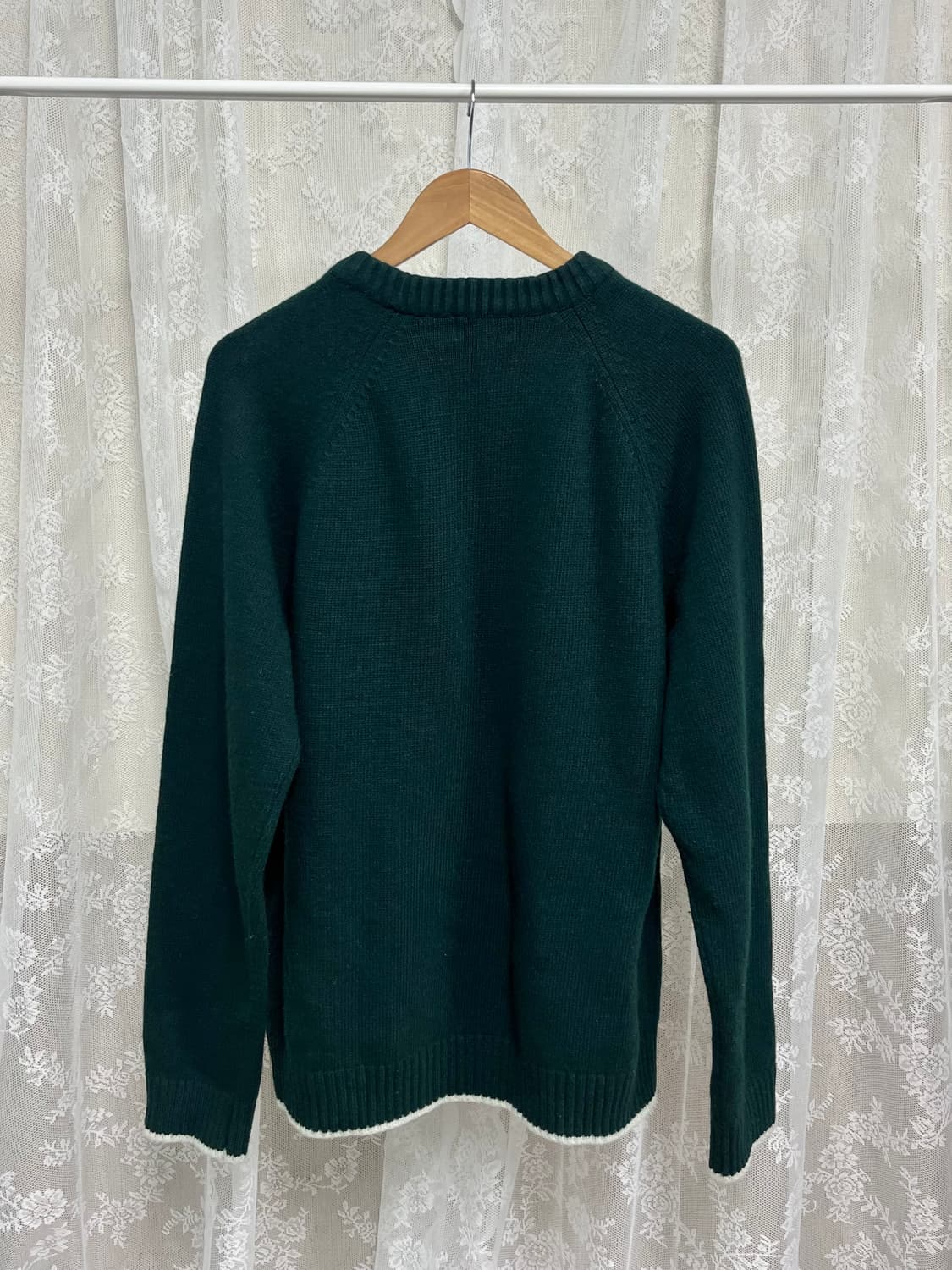 XL) 커버낫 로고 니트 그린 상품이미지2